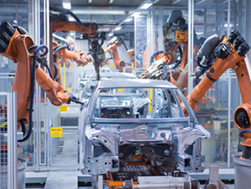 A robotização na indústria automobilística 